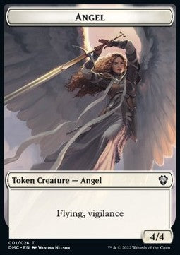 Angel Token (White 4/4 Vigilance) - Commander: Dominaria United: Extras (Token) [XDMC-T01] Hover Image
