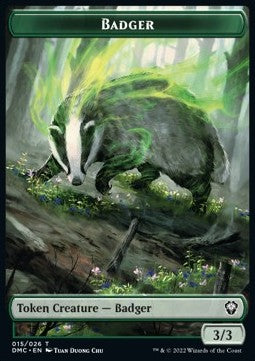 Badger Token (Green 3/3) - Commander: Dominaria United: Extras (Token) [XDMC-T15]
