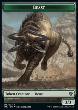 Beast Token (Green 3/3) - Dominaria United: Extras (Token) [XDMU-T16]