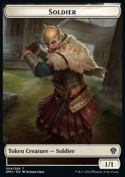 Soldier Token (White 1/1) - Dominaria United: Extras (Token) [XDMU-T04] Immagine principale del prodotto