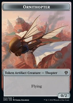Ornithopter Token (Colorless 0/2) - Dominaria United: Extras (Token) [XDMU-T22] Immagine principale del prodotto