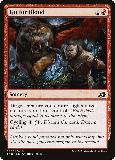 Go for Blood – Ikoria: Lair of Behemoths (IKO-122) Magic: The Gathering card
