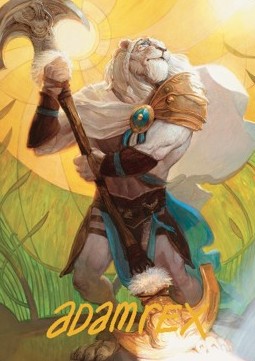 Art Series: Ajani, Sleeper Agent (V.2) - Dominaria United: Extras (Tip Card) [XDMU-A42] Hover Image