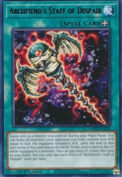 Archfiend's Staff of Despair - 2022 Tin of the Pharaoh's Gods (Rare) [MP22-036] Hauptbild