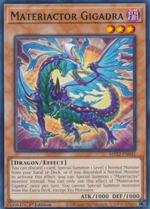 Materiactor Gigadra — 2022 Tin of the Pharaoh's Gods (MP22-045) Yu-Gi-Oh! card Main image