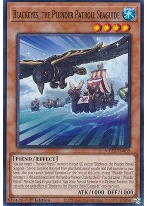 Blackeyes, the Plunder Patroll Seaguide — 2022 Tin of the Pharaoh's Gods (MP22-065) Yu-Gi-Oh! card Hauptbild