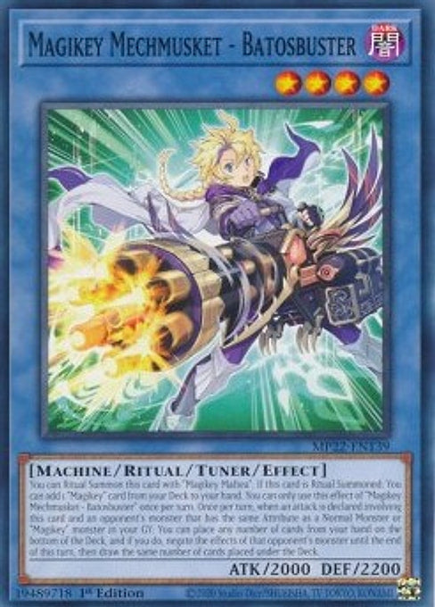 Magikey Mechmusket - Batosbuster — 2022 Tin of the Pharaoh's Gods (MP22-139) Yu-Gi-Oh! card Main image
