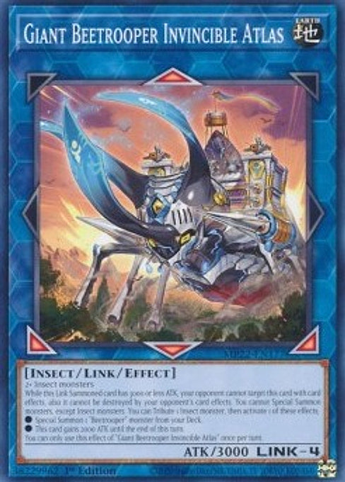 Giant Beetrooper Invincible Atlas — 2022 Tin of the Pharaoh's Gods (MP22-177) Yu-Gi-Oh! card Hauptbild