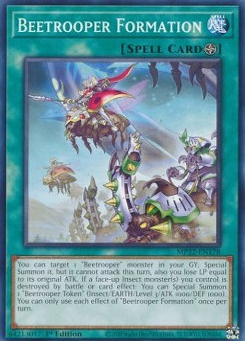 Beetrooper Formation — 2022 Tin of the Pharaoh's Gods (MP22-178) Yu-Gi-Oh! card Hauptbild