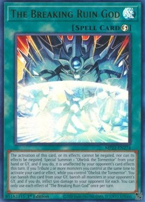 The Breaking Ruin God — 2022 Tin of the Pharaoh's Gods (MP22-274) Yu-Gi-Oh! card Hauptbild