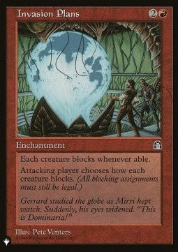 Invasion Plans - The List (Rare) Imagen principal del producto