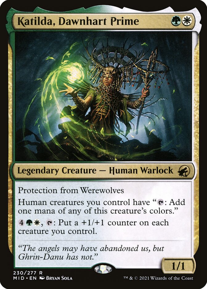 Magic-kaart Katilda, Dawnhart Prime MID-230 uit Innistrad: Midnight Hunt (Rare)