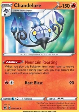 Chandelure - Lost Origin (Holo Rare) [LOR-026] Hover Image