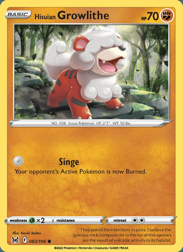 Hisuian Growlithe - Lost Origin (Common) [LOR-083] Main image