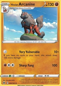 Hisuian Arcanine - Lost Origin (Holo Rare) [LOR-084] Immagine principale del prodotto