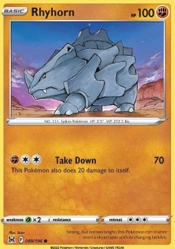 Rhyhorn - Lost Origin (Common) [LOR-089] Main image