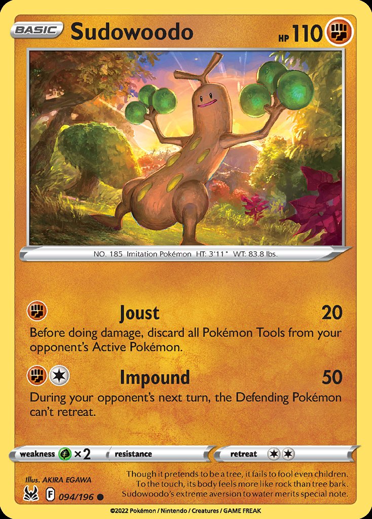 Sudowoodo - Lost Origin (Common) [LOR-094] Immagine principale del prodotto