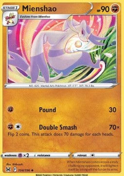 Mienshao - Lost Origin (Uncommon) [LOR-104] Hover Image