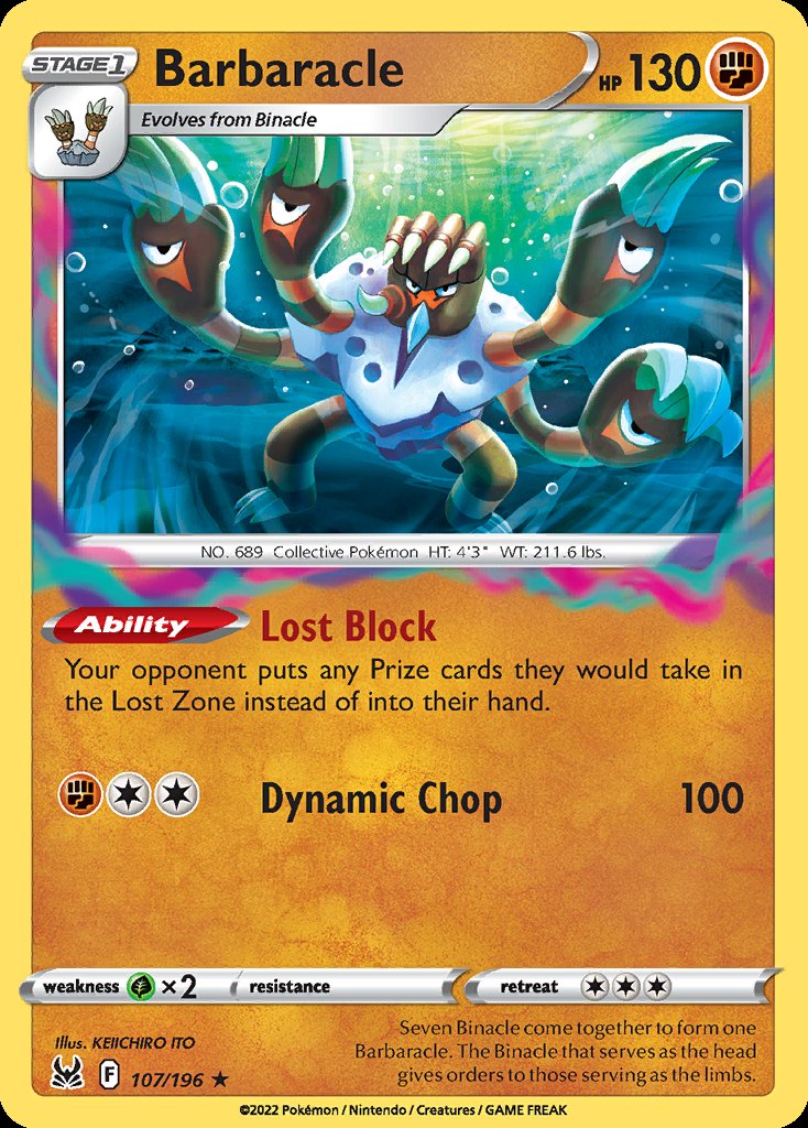 Barbaracle - Lost Origin (Holo Rare) [LOR-107] Image principale du produit