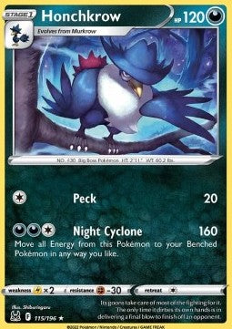 Honchkrow - Lost Origin (Rare) [LOR-115] Hover Image