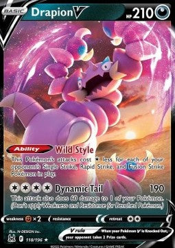 Drapion V - Lost Origin (Ultra Rare) [LOR-118] Immagine principale del prodotto
