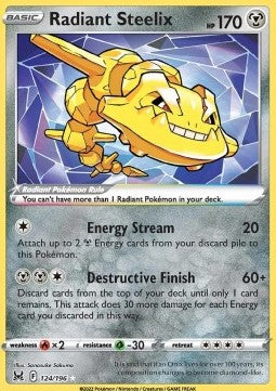 Radiant Steelix - Lost Origin (Ultra Rare) [LOR-124] Hover Image