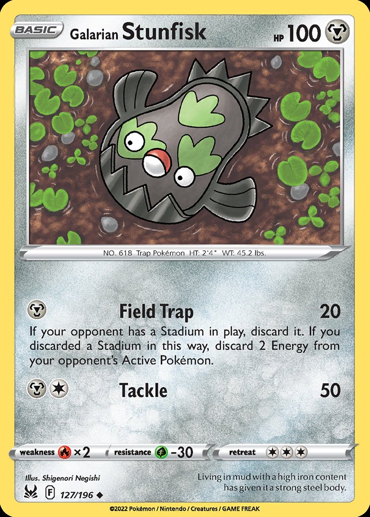 Galarian Stunfisk - Lost Origin (Uncommon) [LOR-127] Image principale du produit