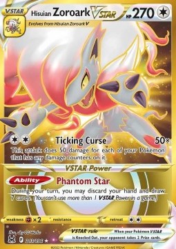 Hisuian Zoroark VSTAR - Lost Origin (Secret Rare) [LOR-213] Hoofdafbeelding