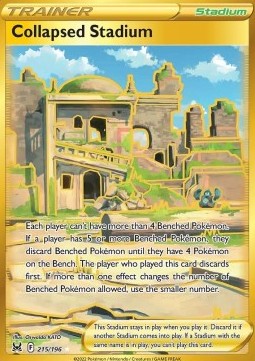 Collapsed Stadium - Lost Origin (Secret Rare) [LOR-215] Hover Image