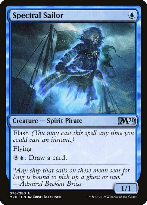 Spectral Sailor – Core 2020 (M20-76) Magic: The Gathering card