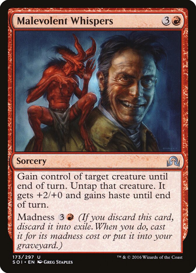 Malevolent Whispers - Shadows over Innistrad (Uncommon) [SOI-173]