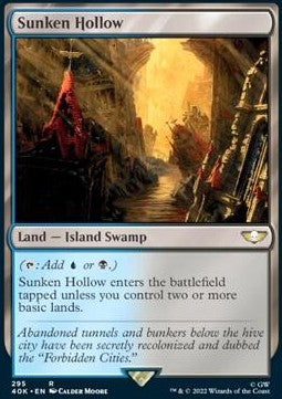 Sunken Hollow - Universes Beyond: Warhammer 40,000 (Rare) [40K-295]