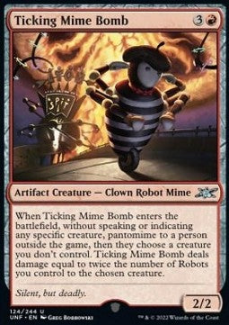 Ticking Mime Bomb - Unfinity (Uncommon) [UNF-124]