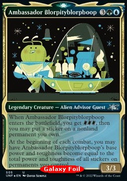 Ambassador Blorpityblorpboop (V.3) - Unfinity: Extras (Uncommon) [XUNF-505] Hover Image