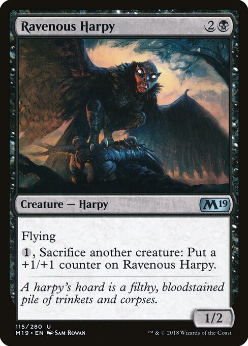 Ravenous Harpy – Core 2019 (M19-115) Magic: The Gathering card Image principale du produit