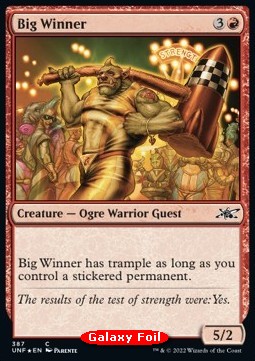 Big Winner - Unfinity: Extras (Common) [XUNF-387]