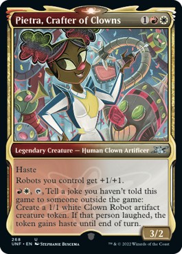 Pietra, Crafter of Clowns (V.1) - Unfinity: Extras (Uncommon) [XUNF-268]