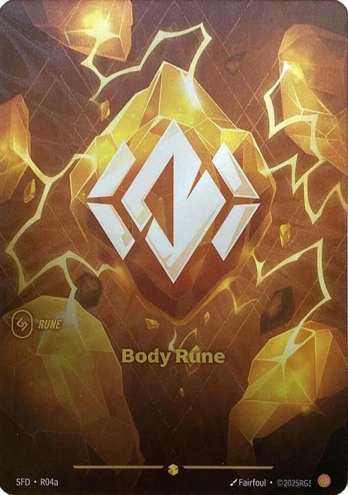 Body Rune (V.2 - Showcase) - Spiritforged (Showcase) [SFD-R04a] — riftbound card
