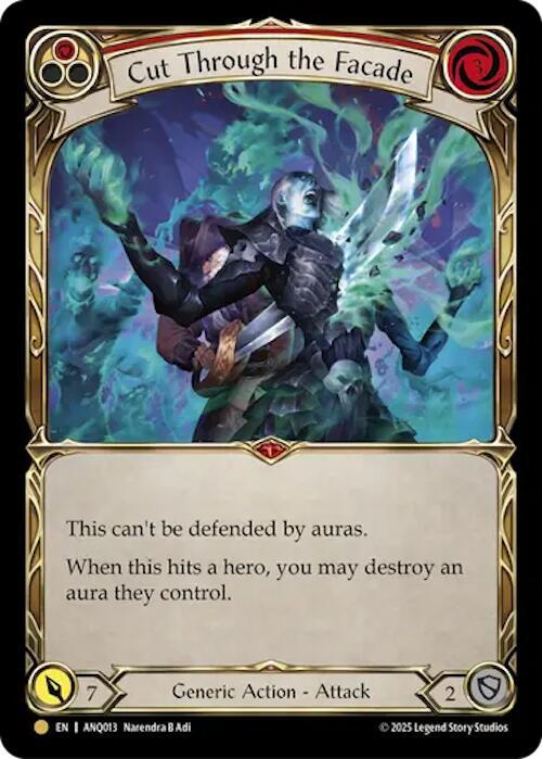 Cut Through the Facade — Compendium of Rathe - Antiquity Pack (ANQ-013) Flesh and Blood card