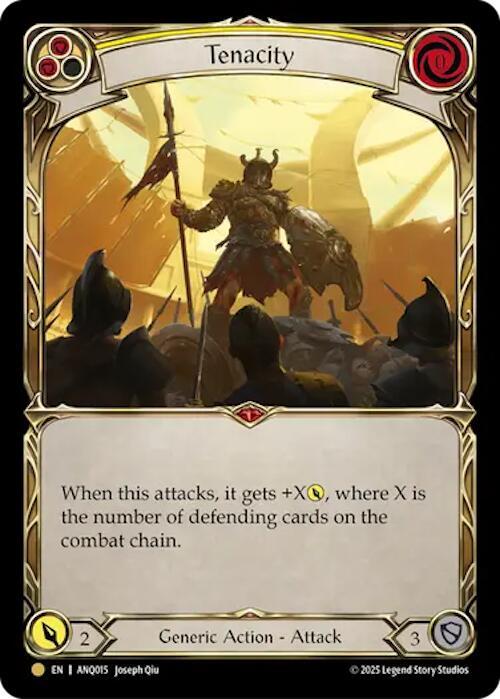 Tenacity — Compendium of Rathe - Antiquity Pack (ANQ-015) Flesh and Blood card Hauptbild