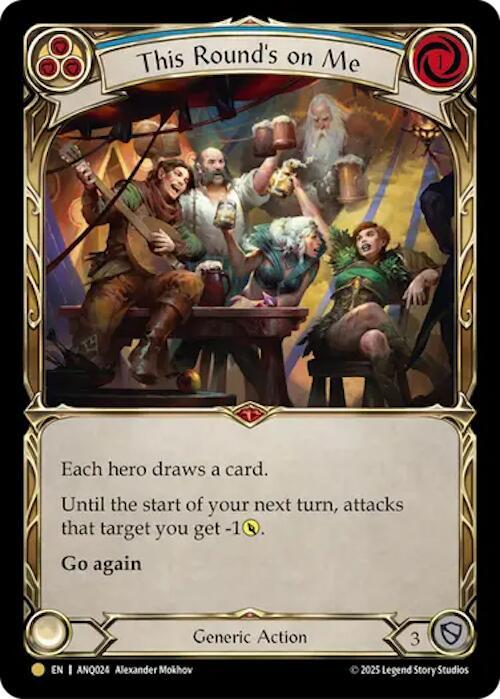 This Round's on Me — Compendium of Rathe - Antiquity Pack (ANQ-024) Flesh and Blood card Hauptbild