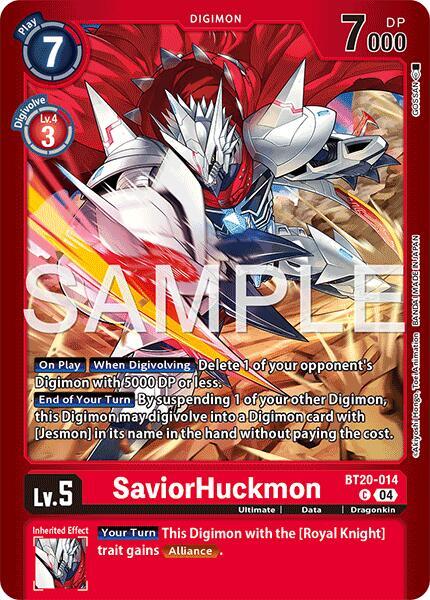 SaviorHuckmon (BT20-014) - Premium Bandai Products (Alternative Art) [PB-XX-BT20-014] — digimon card Hoofdafbeelding