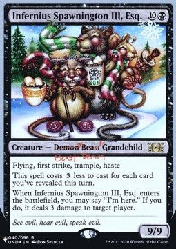 Infernius Spawnington III, Esq. - The List (Rare) [ZNL-40] Imagen principal del producto