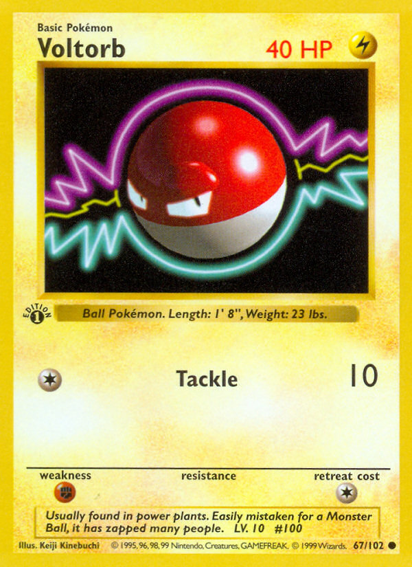 Voltorb – Base Set 67 – Pokémon TCG single card Hoofdafbeelding