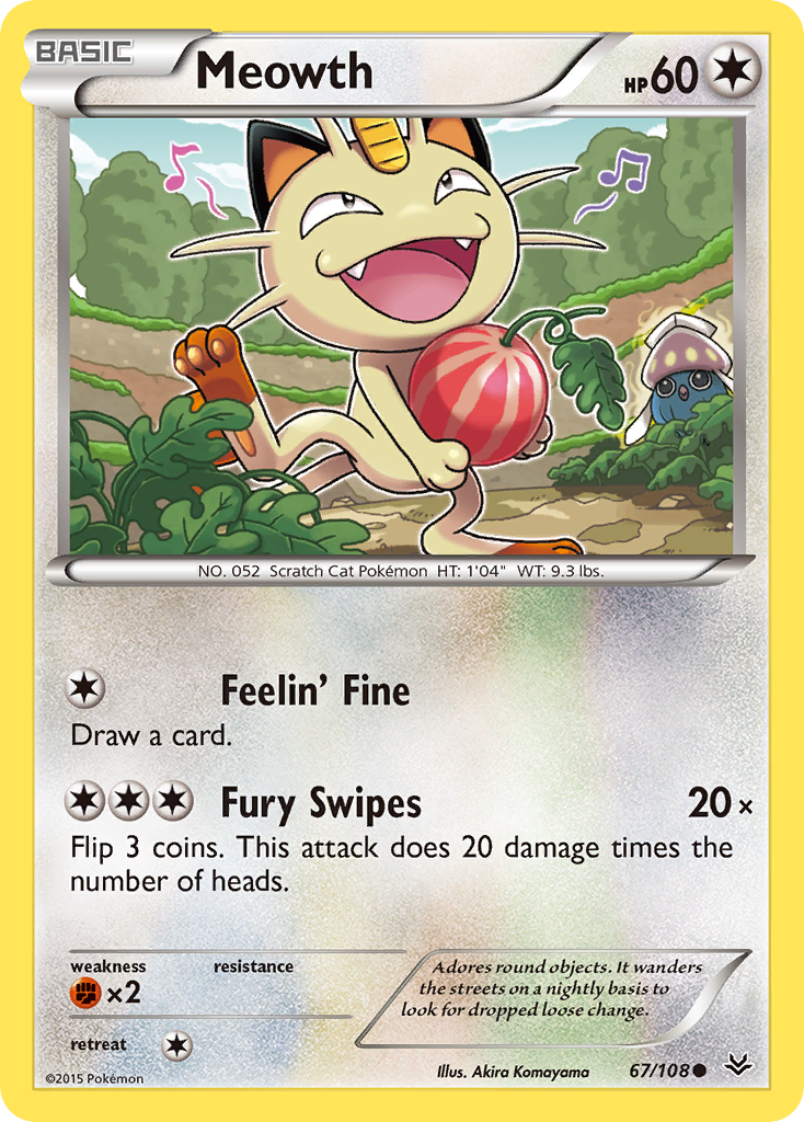 Meowth – Roaring Skies 67 – Pokémon TCG single card
