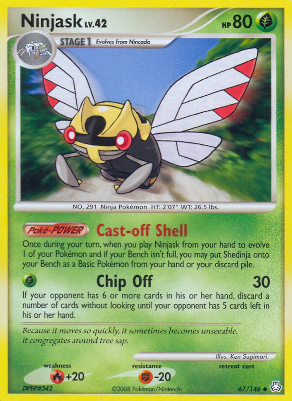Ninjask Lv.42 – Legends Awakened 67 – Pokémon TCG single card Hoofdafbeelding