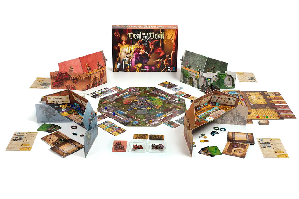 Deal with the Devil – officiële overzichtsfoto van het volledige spel en de onderdelen