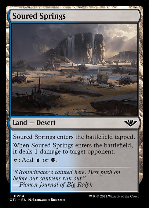 Soured Springs – Outlaws of Thunder Junction (OTJ-264) Magic: The Gathering card | LC-REM-20260804-15610381009228-67daa31c-d9c4-4c22-b29c-1b8a17d577e5