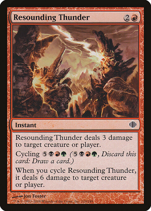 Resounding Thunder – Shards of Alara (ALA-110) Magic: The Gathering card