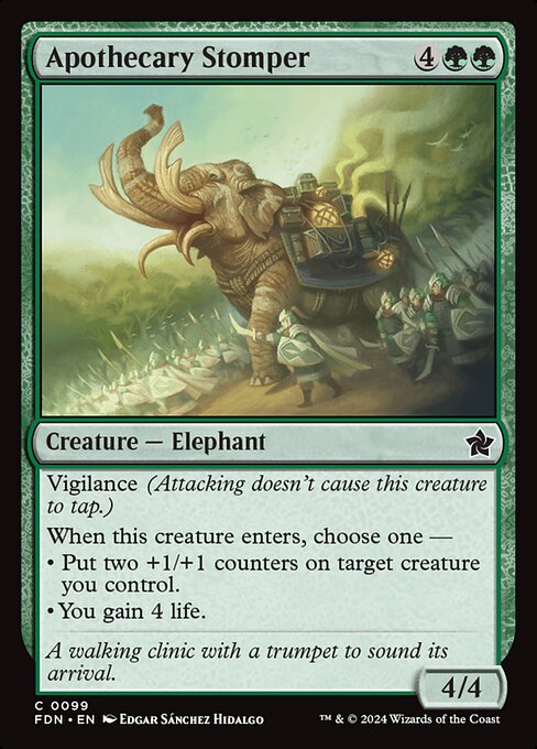 Apothecary Stomper – Foundations (FDN-99) Magic: The Gathering card